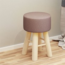 원목 화장대 의자 스툴 침실 간이 미니 홈테리어 인테리어 보조 디자인, 커피(높이35cm)