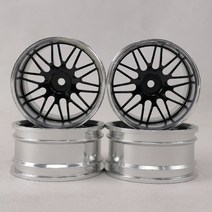 자동차 휠 3/6/9/12mm 오프셋 4pcs CNC 가공 알루미늄 휠 림 1/10 스케일 RC 자동차 온로드 드리프트 투어, 01 4pcs 3mm offset