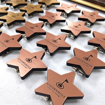 경남자수 주문제작 볼마커 볼마크 볼마킹 골프용품 필드용품 케이스포함, 2.별타입(로즈골드)