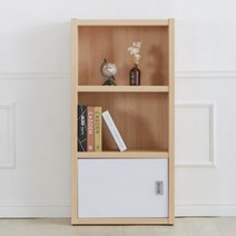 600 키낮은 문달린 책장 국산 책꽂이 수납 가구, 메이플