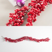 스노우 베리갈란드 180cm 트리 가랜드 장식 TROMCG, 색상:가렌드