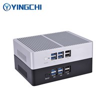 YINGCHI 미니 PC 인텔 i3 4005U 홈 오피스 데스크탑 팬리스 컴퓨터 HD 및 VGA 듀얼 디스플레이, 03 8G RAM 128G SSD WiFi_04 EU, 05 Intel Core i5 5200U