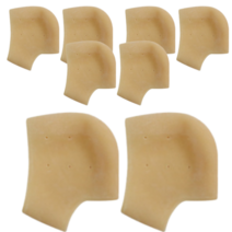 페이스바디 실리콘 발뒷꿈치 각질패드 세트, 살구, 4세트, 2개입