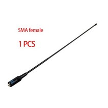 NA-771 SMA 여성 SMA-F 듀얼 와이드 밴드 유연한 안테나 VHF/UHF 144/430MHz BAOFENG UV-5R BF-888S UV-82 등, CN_SMA female 1 PCS