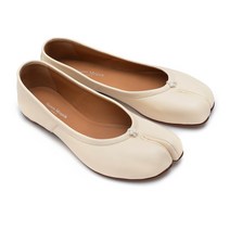 메종마르지엘라 타비 발레 플랫슈즈 화이트 S58WZ0042-P3753-T1003