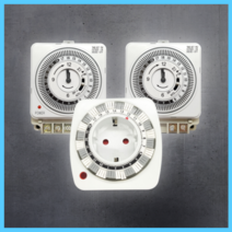 국산 24시간 간판 LED 조명 아날로그 BK전자 콘센트 전압 접점형 타이머 타임스위치, SA-16C (접점출력형 16A)