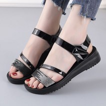 휴양지샌들 스트랩 찍찍이 통굽 225 슬리퍼 해변