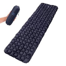 BeyondHOME 캠핑용 슬리핑 패드 캠핑 매트리스 1.5lbs 1인용 하이킹 TPU 내구성 방수 팽창식 배낭 여행용 에어매트리스 네이비, 외국인