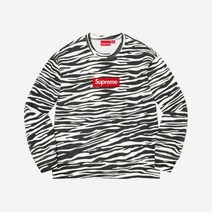 슈프림 박스로고 크루넥 지브라 22FW Supreme Bo Logo Crewneck Zebra 22FW