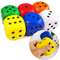 [아이비스] 스펀지주사위 60mm 랜덤 - 소프트주사위