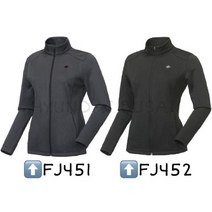 르까프 1219FJ451 FJ452 여성용 트레이닝 상의 기모 폴리 담보루 소재 적용 LFBS