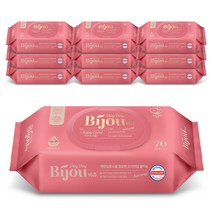 모나리자 데이데이비쥬 아쿠아코랄 아기물티슈 엠보싱 캡형, 70매, 10팩