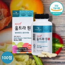 할머니 할아버지 60대 70대 노인 어르신 여성 남성 비타민 종합 비타민 영양제 멀티비타민 미네랄, 멀티비타민 100정 X 1통