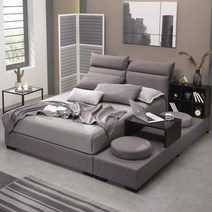 힐링가구 아리아 북유럽 헤드레스트 등받이 침대프레임 SS Q