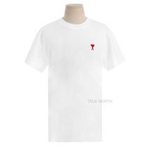 아미 하트로고 자수 반팔티 (UTS001 724 100)