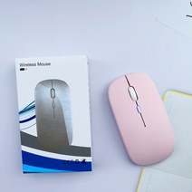 PC 태블릿 무선 마우스 아이패드 에어/삼성 탭/화웨이/샤오미 안드로이드 전화 마우스 윈도우 배터리 무음 마우스 광학, 07 pink, 한개옵션1