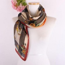 우아한 체크 면 주름 스카프 머플러 목도리 할머니스카프 50대 목스카프 매는법 명품 롱 엄마스카프 선물 봄 여자 여름머플러 여성 가을스카프 예쁜스카프 여성스카프 고급스카프 명품스타일스카프