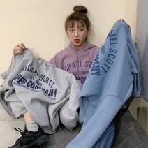겨울 여성 후드 티 맨투맨 기모 오버핏 루즈핏 박스티 요즘 유행 커플 아이템 편안한 모자 달린