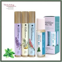 아로마 롤온 스틱 아로마 롤 숙면 롤링 라벤더 오일 페파민트 오일 레몬 오일, (12ml)AT-파인&프랑킨센스