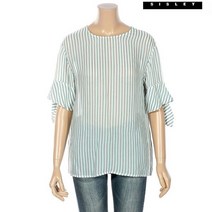 시슬리 셔링 포인트 스프라이트 블라우스SAWS58831 GN