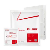 3개 필터렉스 PM0.3 헤파 쏘렌토R 차량용 에어컨필터 고효율, 기아, 3개-쏘렌토R 09.04~14.08(S109)
