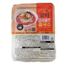 대표식품 장터 해물맛 쌀국수 92g 20개