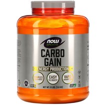 Now Foods 나우 푸드 스포츠 카보 게인 가루 파우더 칼슘 함유 게이너 Sports Carbo Gain 3.6kg