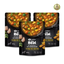 라이브잇 하림펫푸드 더리얼 퀴진 강아지 습식파우치, 30개, 100g, 치킨카레