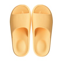 인사이드리빙 작은사이즈 발편한 푹신한 편안한 쿠션 층간소음 실내 거실 실내용 슬리퍼 실내화, 옐로우, 1개