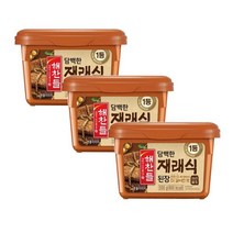 CJ 장 해찬들 재래식된장 (유통기한:2023-09-14) 된장찌개 집된장 500g 3개 1세트, 2세트
