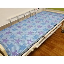 입원실용 병원침대커버 - 마션스타 블루(싸개형커버)