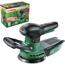 Bosch 충전 편심 샌더 AdvancedOrbit 18(배터리 미포함 샌딩 디스크 Ø 125mm 18볼트 시스템 박스 내) 녹색-30264, 배터리 스타터 세트 번들(배터리 2개)