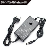 3V 12V 24V 36V 가변 AC-DC 전원 공급 장치 어댑터 3V-24V-3A 잭 플러그 암 홈 기기, EU, With Female, 24V-36V-2A