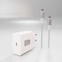 디에이치몰 루츠 65W GaN PD PPS 초고속충전기 C TO C 케이블포함, 화이트, 1개