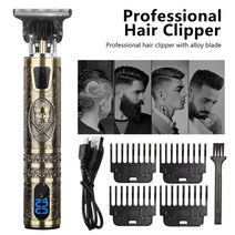 헤어 트리머 hair trimmer electr shaver hair clipper 전문 면도기 수염 이발사 0mm 신사 커팅 머신 남성 이발 스타일, 신사 주도