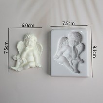 빅 엔젤 실리콘 몰드 퐁당 케이크 장식 슈가크래프트 초콜릿 베이킹 도구 용 주방 용품 껌 페이스트 형태, ZJ1531