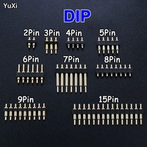 YUXI 1pcs DIP Pogo 핀 커넥터 Pogopin 배터리 스프링로드 접촉 테스트 프로브 전원 충전 헤더 2.54 그리드, 06 6Pin High-6..5mm