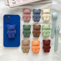 잭 귀여운 곰돌이 스마트톡 그립톡 6color, 오렌지
