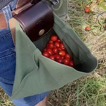 블루베리 수확바구니 벨트 가방 복분자 산딸기 소형 과일 주머니, 블랙