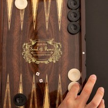 남자 나무 주사위 놀이 보드 선물 체스 체커, No Engrave on Backgammon