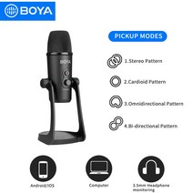 BY-PM700BOYA 전문 USB 녹음 마이크 BYPM700 폴라 패턴 Windows Mac 컴퓨터 인터뷰 회의 보컬, 01 BY-PM700