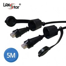 IJR154306랜 방수용 케이블 IP67 블랙 통신자재 FTP CAT.6 5M 랜공사자재 랜케이블EVC125, 본상품선택