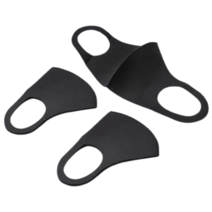 안경쓴사람 더좋은 습기안차는 귀안아픈 반영구 빨아쓰는 운동용 대형 면 마스크, 성인남성 블랙