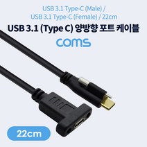 IF583 Coms USB 3.1(Type C) 양방향 포트(MF) 22cm 브라켓 연결 판넬형