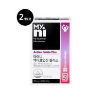 마이니 액티브엽산 플러스 활성형 엽산 비타민 B6 B12 비타민D 임산부 수유부 임신준비 엽산영양제 300mg*60정, 60정, 300mg