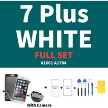 액정lcd For iPhone 5 5S 5SE 6 6S 7 8 Plus 6P 6SP 7P 8P LCD 디스플레이 용 AAA 품질 전체 세트 어셈블리 터치 스크린 디지타이저 교체 화, [12] 7P white Full Set