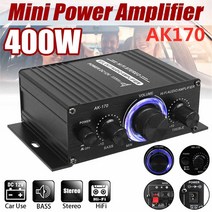 110-240V 600W 가정용 디지털 앰프 오디오 블루투스 앰프 서브 우퍼 앰프 홈 시어터 사운드 시스템 미니 앰, 06 AK170 NO bluetooth