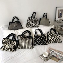 더퍼플 줄무늬 패턴 니트 숄더백 가을 데일리백 대학생 가방crossbody bag 숄더백 미니백 크로스백 핸드백 여성가방 여성숄더백 버킷백 여성핸드백 여성크로스백 여성토트백 미니크로스백 여성미니크로스백 에코백