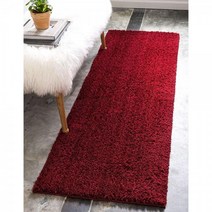 Unique Loom Studio Solid Shag Collection Urban Modern 슈퍼 소프트 플러시 바닥 러그 61cm x 182cm (2피트 6피트 7인치), Runner, 2 ft x 6 ft 7 in