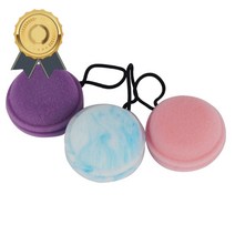 마카롱 수세미 3개입 편한 파스텔 가정용 나혼자 주방용품 주방 동그란 원형 잘딱이는